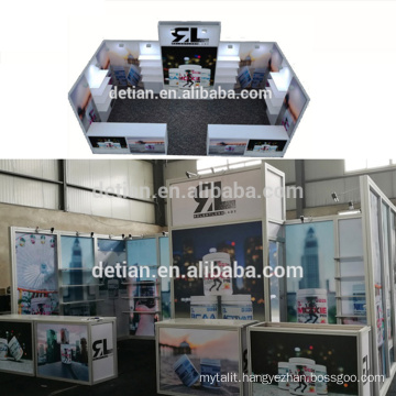 Detian Offer 10X20ft portable exhibition booth display trade show equipment